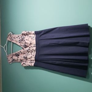 Pink and Blue floral dress